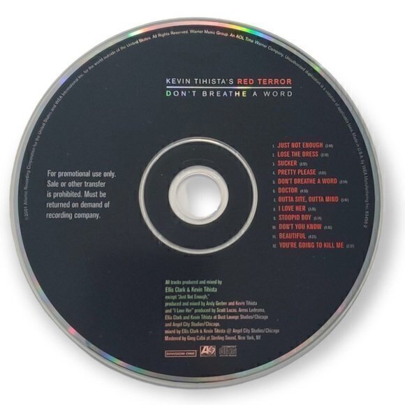 Kevin Tihista - Don't Breathe a Word [2001 Promotional CD]‎ - Picture 3 of 3